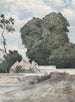 Vista desde las murallas de Chartres - Henri-Joseph Harpignies — vista de la obra