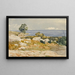 Vista del Mar Sorrente - Henri-Joseph Harpignies — cuadro enmarcado en la pared
