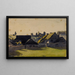 Vista de un pueblo - Henri-Joseph Harpignies — cuadro enmarcado en la pared