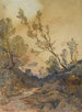 Vista cerca de Menton - Henri-Joseph Harpignies — vista de la obra