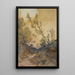 Vista cerca de Menton - Henri-Joseph Harpignies — cuadro enmarcado en la pared