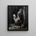 Jean Valjean et Cosette - Henri Jules Jean Geoffroy — framed artwork on a wall