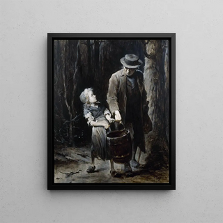HenriJulesJean Geoffroy - Jean Valjean et Cosette.webp