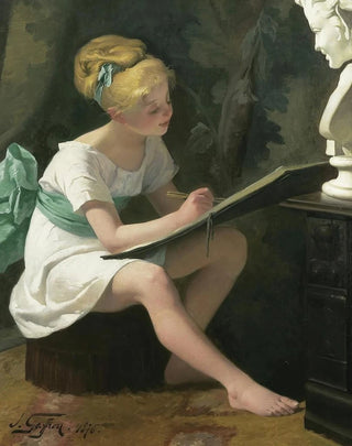 HenriJulesJean Geoffroy - The Young Artist.webp