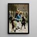 Qui a cassé les lunettes doit les payer - Henri Jules Jean Geoffroy — framed artwork on a wall
