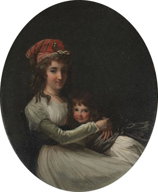 HenriPierre Danloux - Portrait of a Mother and Daughter.webp