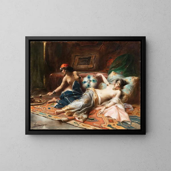 Odalisques - Henri Adrien Tanoux — cuadro enmarcado en la pared