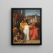 Ódipus partiendo en exilio de Tebas - Henri Augustin Gambard — cuadro enmarcado en la pared