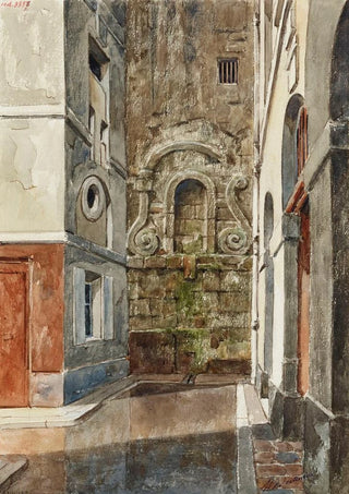 Henri Berthaut - Ancienne fontaine rue Eginhard.webp