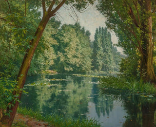 Nenúfares de verano - Henri Biva — vista de la obra
