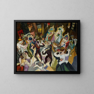 Jordaan Painting - Henri Braakensiek — framed artwork on a wall