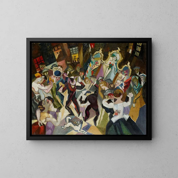 Jordaan Painting - Henri Braakensiek — framed artwork on a wall