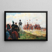 After the Charge, Hanau 1813 - Henri Chartier — framed artwork on a wall