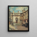 El patio del Hôtel Gouthière en la calle Pierre-Bullet - Henri Dabadie — cuadro enmarcado en la pared