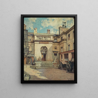Henri Dabadie - La cour de lHtel Gouthire rue PierreBullet.webp