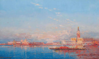 Henri Duvieux - A trading vessel on the Venetian lagoon.webp