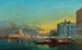 Venice scene at dusk in front of Santa Maria della Salute - Henri Duvieux — artwork view