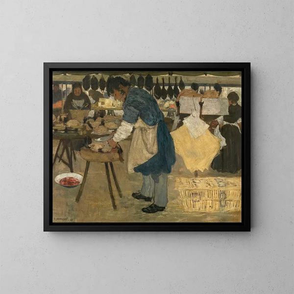 El volailler - Henri Evenepoel — cuadro enmarcado en la pared
