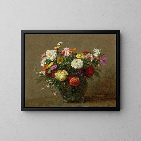 ramo de jardín - Henri Fantin-Latour — cuadro enmarcado en la pared