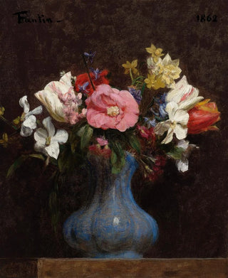 Henri FantinLatour - Fleurs camlias et tulipes.webp