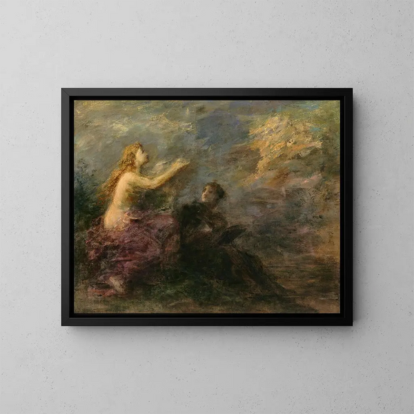 Inspiration - Henri Fantin-Latour — framed artwork on a wall