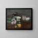 Jacinthes, tulipanes y pensamientos colocados sobre una mesa - Henri Fantin-Latour — cuadro enmarcado en la pared
