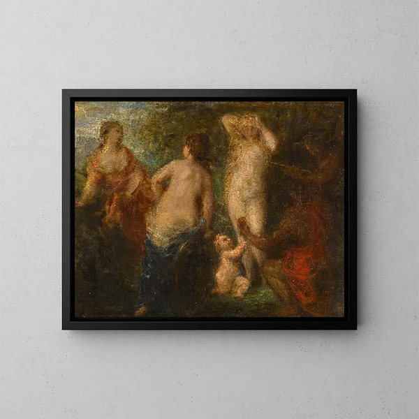 Judgment of Paris - Henri Fantin-Latour — framed artwork on a wall