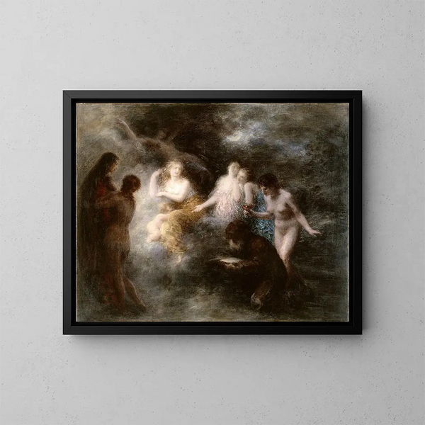 La Tentation de saint Antoine - Henri Fantin-Latour — framed artwork on a wall