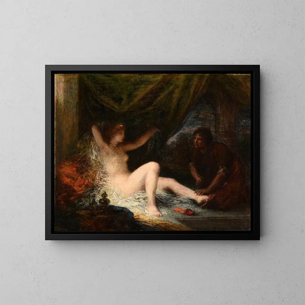 El amanecer - Henri Fantin-Latour — cuadro enmarcado en la pared