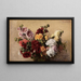 Bouquet de mauves - Henri Fantin-Latour — framed artwork on a wall