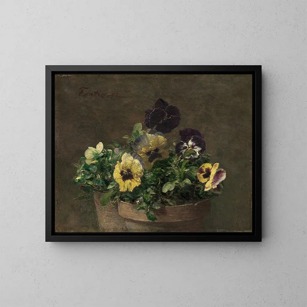 Thoughts in a Pot - Henri Fantin-Latour — framed artwork on a wall