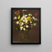 Reinas-margaritas y flores diversas en un jarrón - Henri Fantin-Latour — cuadro enmarcado en la pared