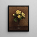 Yellow Roses Painting Maréchal Niel - Henri Fantin-Latour — framed artwork on a wall