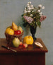 Naturaleza muerta con flores y frutas - Henri Fantin-Latour — vista de la obra