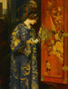 A contemplative portrait of a young woman in an oriental dress - Henri Gaston Darien — artwork view