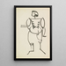 a Standing Man - Henri Gaudier-Brzeska — framed artwork on a wall