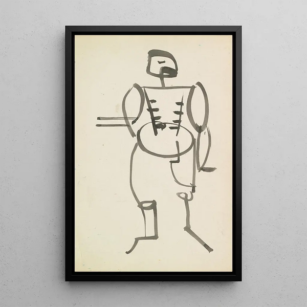 Hombre de pie - Henri Gaudier-Brzeska — cuadro enmarcado en la pared