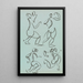 Two full-length figures - Henri Gaudier-Brzeska — framed artwork on a wall