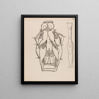 Henri GaudierBrzeska - Two Studies for a Sculptural Column.webp