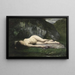 A Sleeping Bather - Henri Gervex — framed artwork on a wall