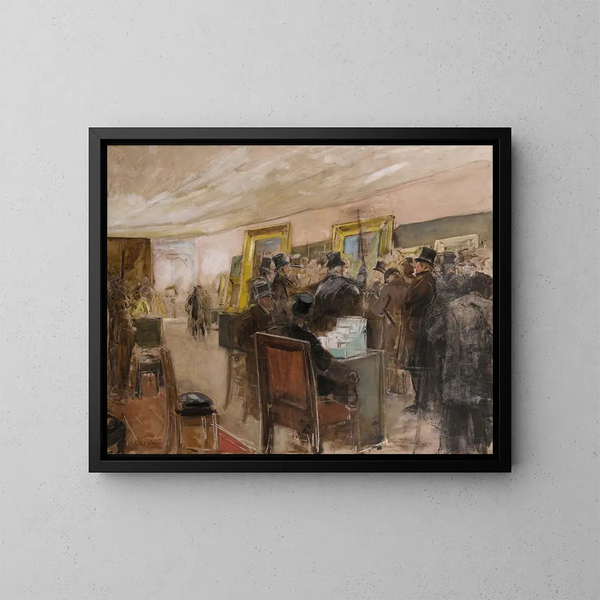 French study for a painting jury session - Henri Gervex — framed artwork on a wall