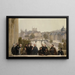 The panorama of the century, Dupré, Rousseau, Isabey, Millet - Henri Gervex — framed artwork on a wall