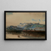 General view of the Buttes Montmartre and the Telegraph Tower - Henri Jean Baptiste Lévis — framed artwork on a wall
