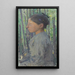 Mujer de perfil - Henri Jean Guillaume Martin — cuadro enmarcado en la pared
