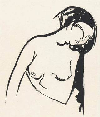 Henri Jonas - Naakte vrouw die haar borst aanraakt.webp