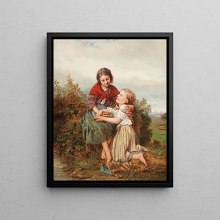 Henri Joseph Campotosto - Siblings with a Birds Nest.webp