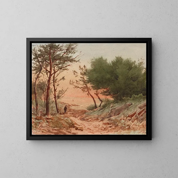 Paisaje - Henri Laurent Mouren — cuadro enmarcado en la pared