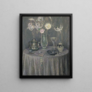Henri Le Sidaner - La table harmonie grise.webp