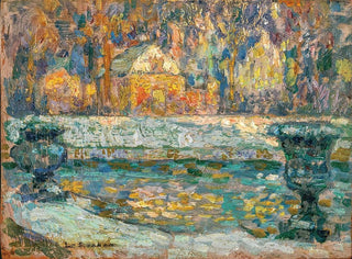 Henri Le Sidaner - Le bassin de Neptune Versailles.webp