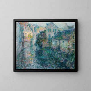 Henri Le Sidaner - Les Vieilles Maisons Quimperl.webp